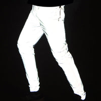 Reflective Streetwear Joggers 3M Stripe Slim Fit Pants